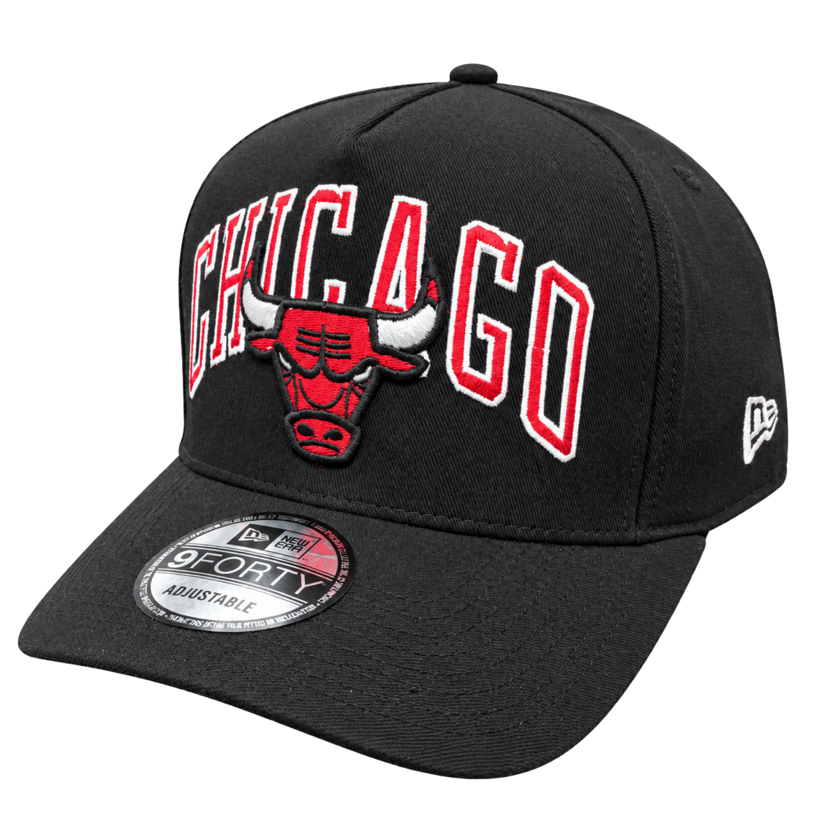 New Era 9FORTY Chicago Bulls – Black, Red & White