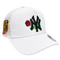 Cooperstown New York Yankees Rose Subway Series Trucker – White, Black, Red & Green