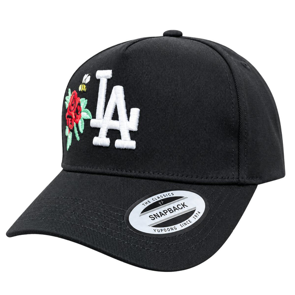Cooperstown Los Angeles Dodgers Floral – Black, White, Red & Green