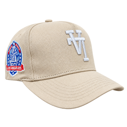 Cooperstown Los Angeles Dodgers Reverse Logo – Beige & White