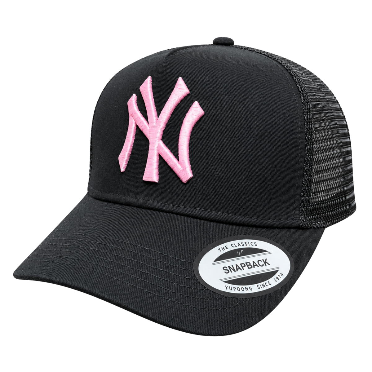 Cooperstown New York Yankees 1999 World Series Trucker – Black, Pink & White