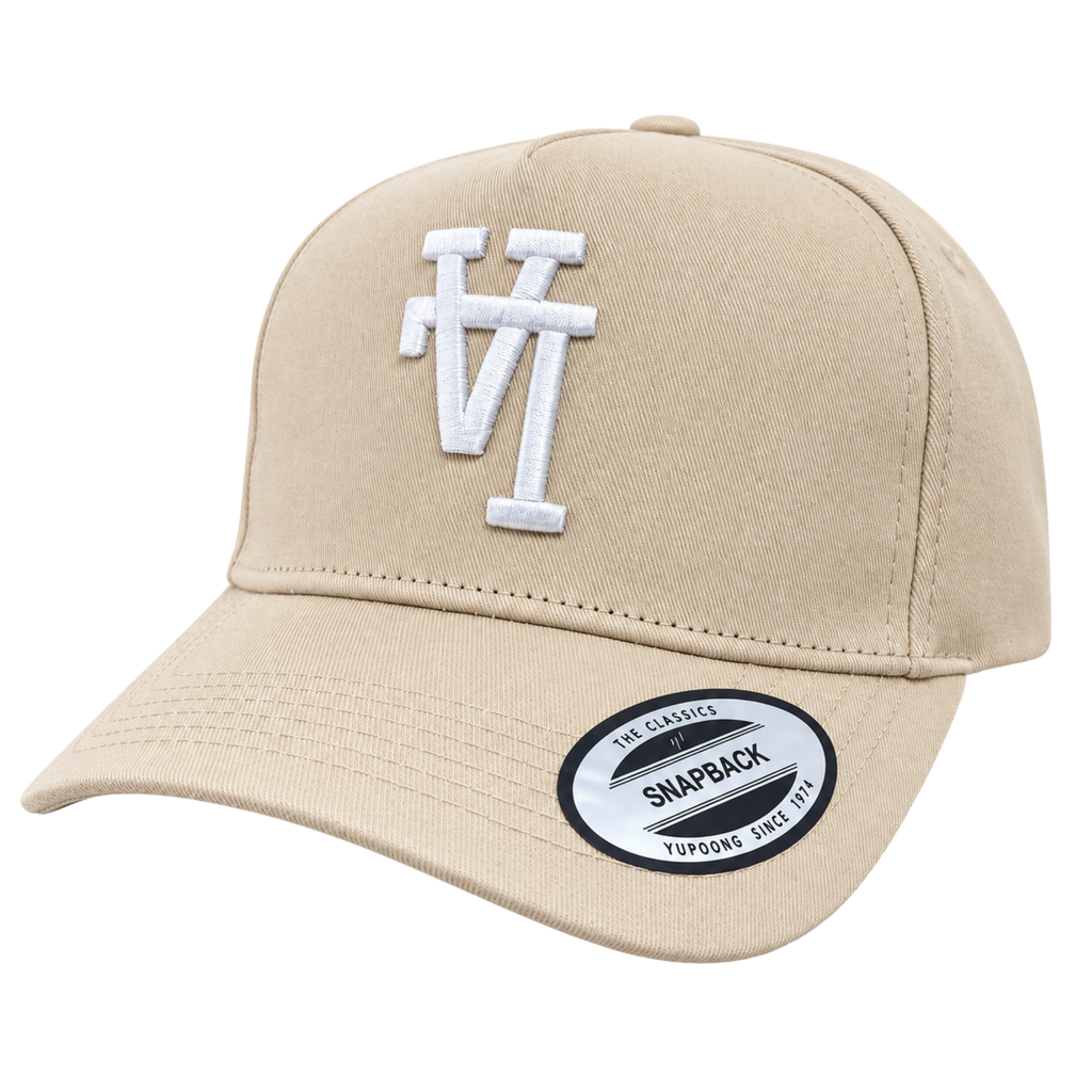 Cooperstown Los Angeles Dodgers Reverse Logo – Beige & White