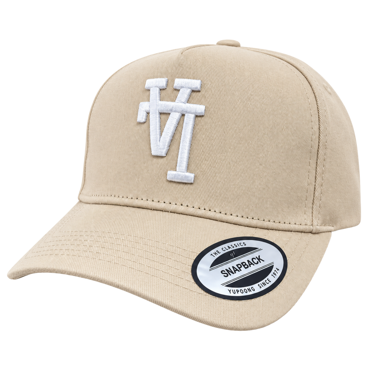 Cooperstown Los Angeles Dodgers Reverse Logo – Beige & White