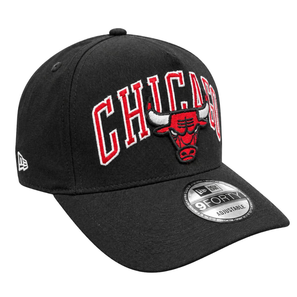New Era 9FORTY Chicago Bulls – Black, Red & White