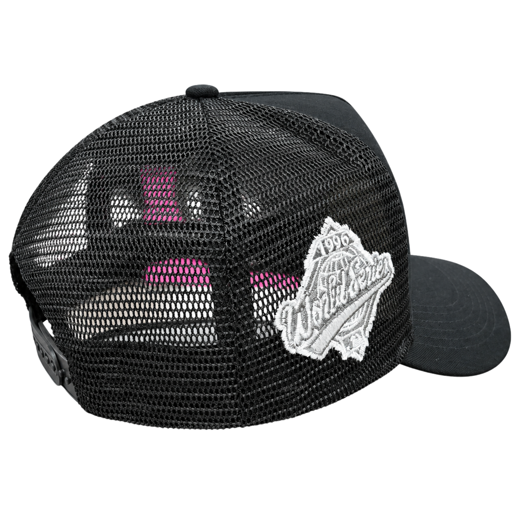 Cooperstown New York Yankees 1999 World Series Trucker – Black, Pink & White